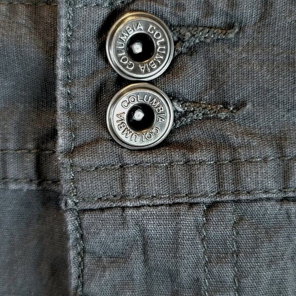 Columbia Mini Skirt Womens Size 10 Plaid Inset Zip Fly Gray Hiking Cargo Pockets - Picture 9 of 14